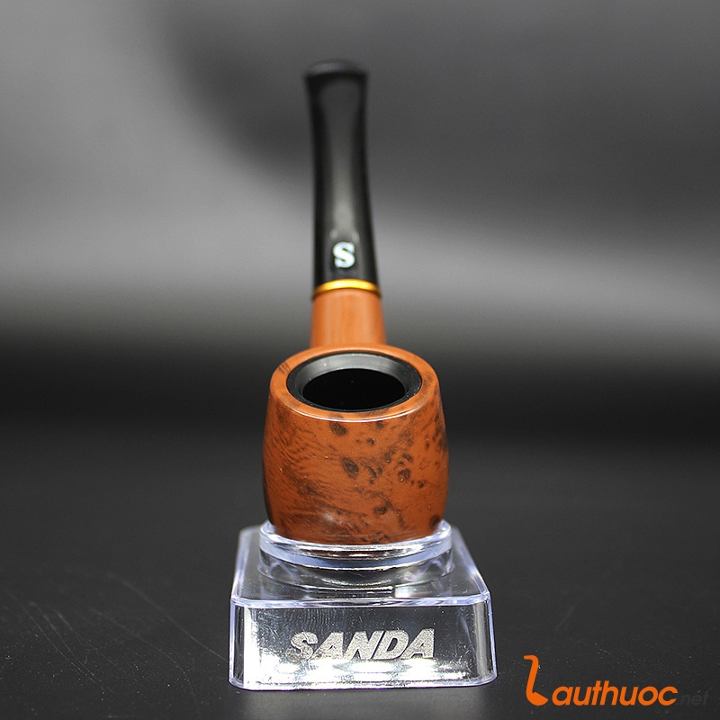 Tẩu thuốc lá gỗ hàng chính hãng SANDA phong cách Sherlock Holmes SD-106