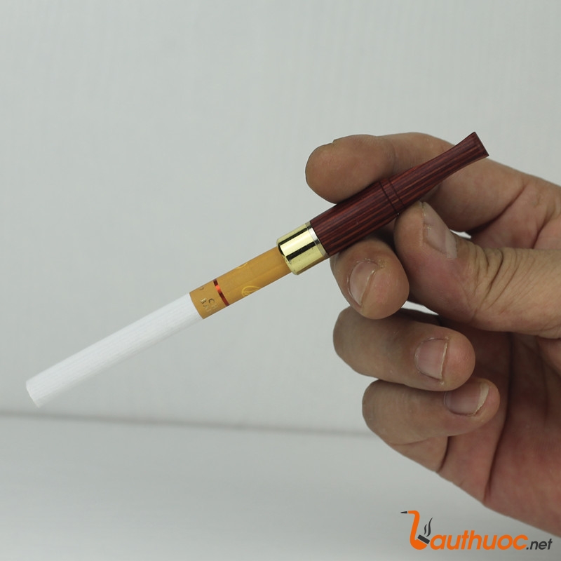 Tẩu lọc thuốc bằng gỗ mun - giúp khử các chất độc trong thuốc lá