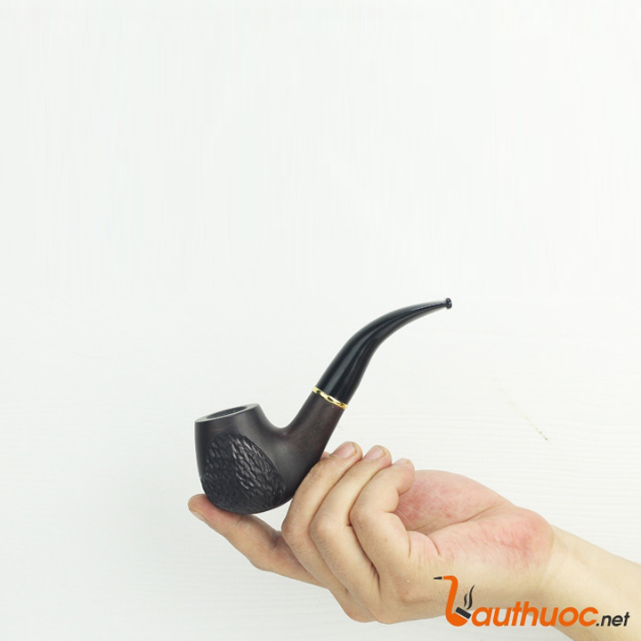 Tẩu hút thuốc lá sợi bằng lõi gỗ mun cao cấp Z360 (vân gỗ nâu)