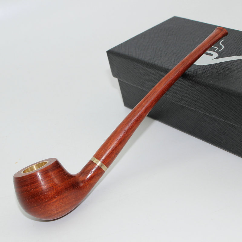 Tẩu thuốc hút thuốc lào, thuốc điếu cán dài 2 in 1 gỗ đàn hương Z-D8 (Đỏ)